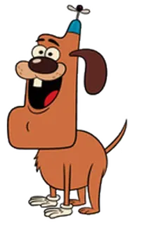 🐶 cartoon, dog, animal, propeller, cheerful telegram sticker
