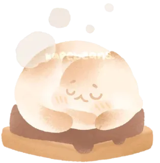 🐾 KAPABEARS かわいい, キュート, くま, 睡眠, 甘い, デザート telegram sticker