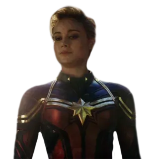 🙂 Captain Marvel Marvel Cinematic Universe 惊奇队长, 超级英雄, 漫威, MCU, 布丽·拉尔森, 女超级英雄 telegram sticker