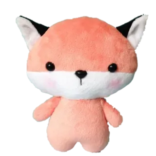 🦊 volpe, peluche, carino, animale telegram sticker