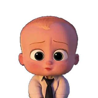 😯 Boss Baby The Boss Baby Dibujo animado, Bebé, Traje, Corbata, Dreamworks, Jefe telegram sticker