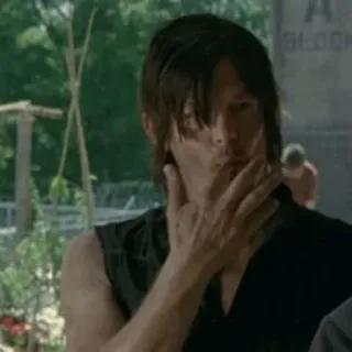 😋 Daryl Dixon The Walking Dead série tv, zumbi, AMC, apocalipse, daryl dixon telegram sticker