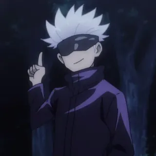 🤓 Gojo Satoru Jujutsu Kaisen 动漫, 五条悟, 咒术回战, 角色, 动漫角色 telegram sticker