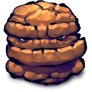 😛 The Thing La Chose, Marvel, Super-héros, Les 4 Fantastiques, Dessin animé, BD whatsapp sticker