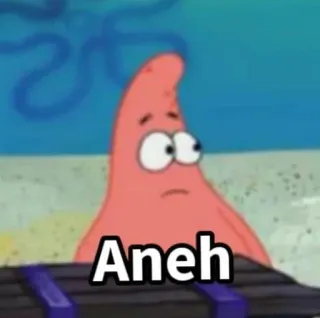 ➖ Patrick Star SpongeBob SquarePants Aneh Dessin animé, Personnage, Drôle, Meme, Patrick Étoile telegram sticker