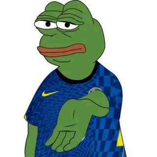 ✋ Pepe the Frog 페페, 개구리, 밈, 첼시, 축구 telegram sticker