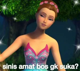🧘‍♂ sinis amat bos gk suka? barbie, animado, dibujos animados, personaje, pose telegram sticker