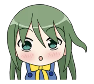 😳 Anime, Chibi, Süß, Mädchen, Charakter, Cartoon telegram sticker