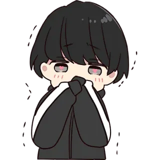 🥹 Anime, Dibujos animados, Lindo, Personaje, Kawaii, Estilo anime, Llorando whatsapp sticker