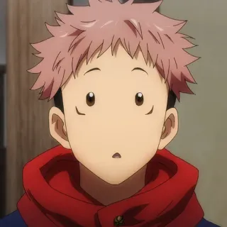 🍃 Yuji Itadori Jujutsu Kaisen anime, manga, Yuji Itadori, Jujutsu Kaisen, cartoon, character telegram sticker
