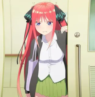 🦋 Nino Nakano The Quintessential Quintuplets Anime, Gadis, Karakter, The Quintessential Quintuplets, Nino Nakano whatsapp sticker