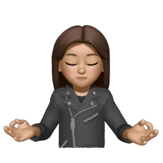 ❤️ meditação, calma, avatar, yoga, paz whatsapp sticker