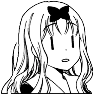 😶 Chika Fujiwara Kaguya-sama: Love Is War Anime, Manga, Chibi, Ausdruck, Verwirrt telegram sticker
