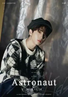 🐿 Han Levanter Astronaut 2019.11.14 kpop, stray kids, han, astronauta, música, ídolo telegram sticker