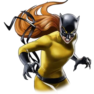 👿 Hellcat Hellcat, Marvel, superhero, comics, character, female, villain telegram sticker