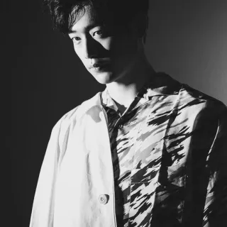 ➖ man, portrait, fashion, person, clothing, black and white, style telegram sticker
