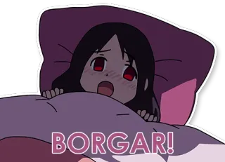 🤧 BORGAR! Anime, Personagem, Meme, Borger, Kawaii, Fofo, Faminto telegram sticker