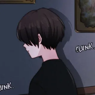 ⛓ CLUNK anime, manga, clunk, sound effect, cartoon telegram sticker