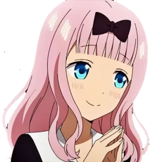 ☺ Chika Fujiwara Kaguya-sama: Love Is War 动漫, 漫画, 藤原千花, 辉夜大小姐想让我告白, 恋爱战争, 卡哇伊, 可爱 telegram sticker