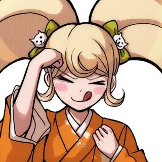 😜 Hiyoko Saionji Danganronpa Anime, Manga, Cô gái, Hiyoko, Saionji, Nhân vật telegram sticker