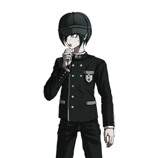 😟 Shuichi Saihara Danganronpa V3: Killing Harmony Аниме, Детектив, Danganronpa, Шуичи Сайхара, Персонаж, Шляпа, Школьная форма telegram sticker