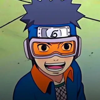 🌟 Obito Uchiha Naruto Anime, Dessin animé, Personnage, Sourire, Heureux, Obito, Naruto whatsapp sticker