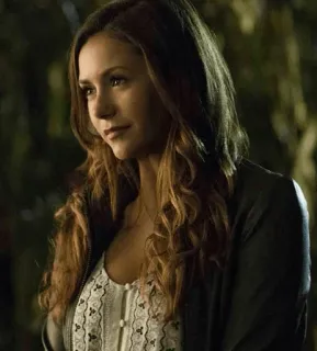 🥀 Elena Gilbert The Vampire Diaries Elena Gilbert, The Vampire Diaries, Nina Dobrev, TV series, vampire, teen drama telegram sticker