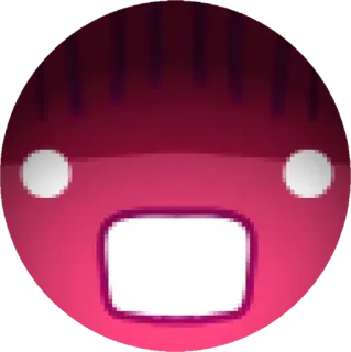 🤩 schockiert, überrascht, rot, emoticon, gesicht, emotion telegram sticker