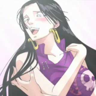 🥰 Boa Hancock One Piece Anime, Mulher, Mangá, Personagem telegram sticker