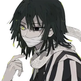 😶 Obanai Iguro Demon Slayer Anime, Manga, Serpente, Pilastro, Obanai Iguro, Demon Slayer telegram sticker