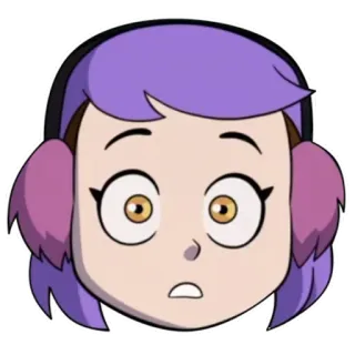 😮 Amity Blight The Owl House cartoon, animated, character, television telegram sticker