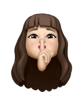 🤫 suỵt, im lặng, yên lặng, ngón tay lên môi, bình tĩnh, yên bình, trật tự telegram sticker