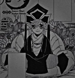 😳 Douma Demon Slayer Insect Pillar, Kouhou Shinobu Demon Slayer, Douma, Anime, Manga telegram sticker