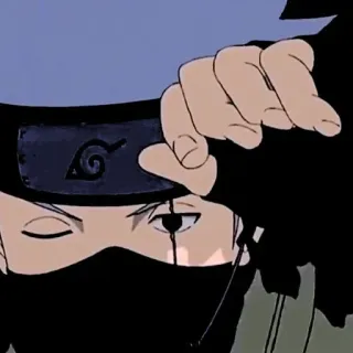 🗡️ Kakashi Naruto anime, ninja, Kakashi, Naruto, manga, headband, eye telegram sticker