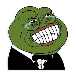 🤣 Pepe the Frog Pepe the Frog, meme, Internet meme, cartoon, character telegram sticker