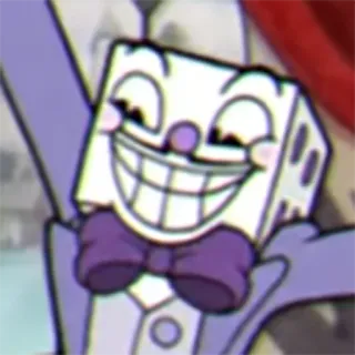 😀 King Dice Cuphead King Dice, Cuphead, Würfel, Cartoon, Charakter telegram sticker