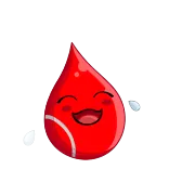 😂 krew, kropla, słodki, kawaii, kreskówka telegram sticker