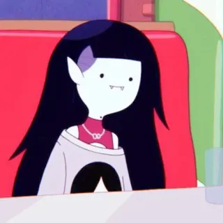 🙂 Marceline Adventure Time Marceline, Adventure Time, cartoon, vampier, personage telegram sticker