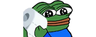 🧻 Pepe the Frog Pepe o Sapo, Meme, Cultura da internet, Personagem, Sadfrog, Papel higiênico telegram sticker