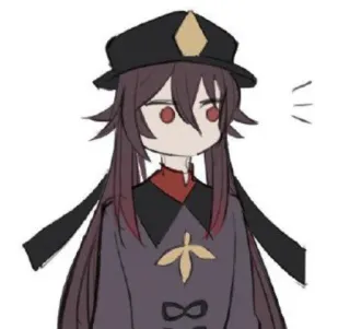 😐 Hu Tao Genshin Impact Anime, Desenho animado, Video game, Hu Tao, Genshin Impact, Personagem, Jogo telegram sticker