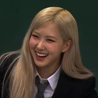 😇 Rosé Rosé, penyanyi, BLACKPINK, K-pop, selebriti, tersenyum, wanita whatsapp sticker