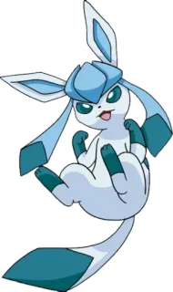 😊 Glaceon pokemon, glaceon, tipe es, jari tengah, menyinggung whatsapp sticker