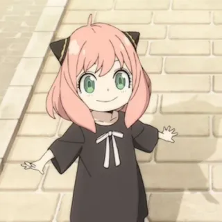 🍄 Anya Forger Spy x Family anime, kreskówka, postać, spy x family, anya forger telegram sticker