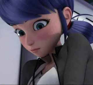 🗼 Marinette Dupain-Cheng Miraculous: Tales of Ladybug & Cat Noir Dessin animé, Anime, Fille, Marinette Dupain-Cheng, Miraculous Ladybug whatsapp sticker