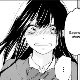🖤 Satowa Satowa chan Anime, Mangá, Japonês, Garota, Desenho animado telegram sticker