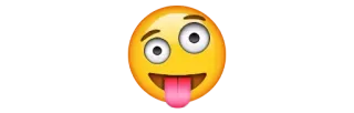 😜 emoji, cara, tonto, lengua telegram sticker
