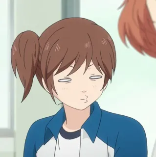 🥡 anime, girl, pout telegram sticker
