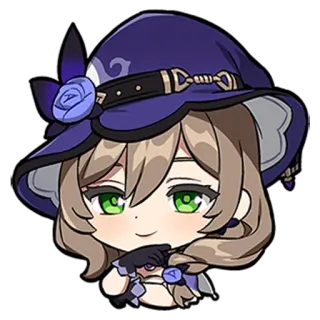 😏 Lisa Genshin Impact Anime, Genshin Impact, Lisa, Jeu vidéo, Sticker whatsapp sticker