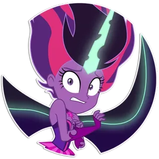 😨 Twilight Sparkle My Little Pony Pony, Cartoon, Twilight Sparkle, Magie whatsapp sticker