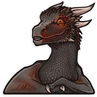 😏 smok, gad, fantastyczne stworzenie, potwór telegram sticker